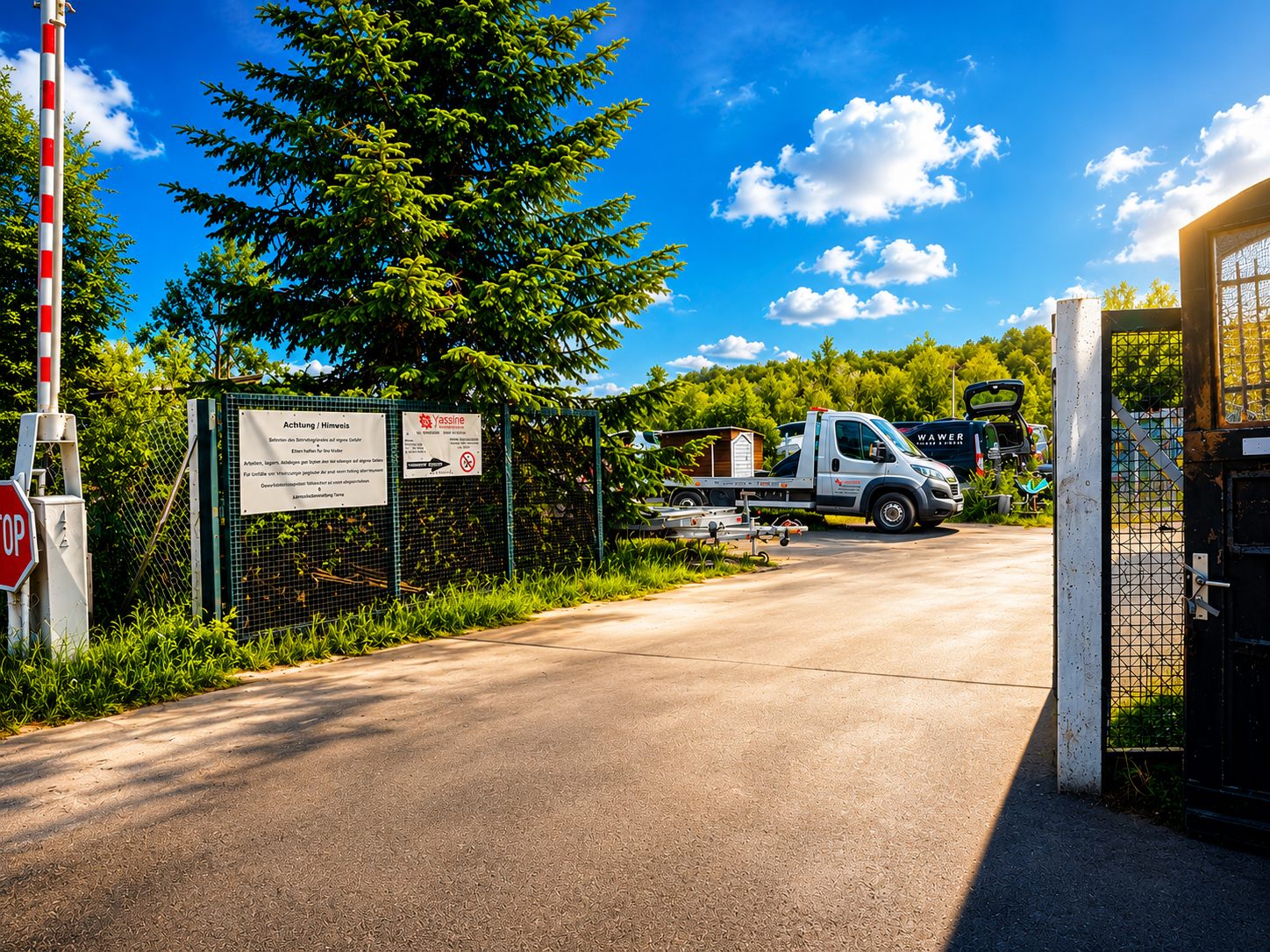 Betriebsgelände der Yassine Autoverwertung für die fachgerechte Fahrzeugverschrottung im Kreis Euskirchen